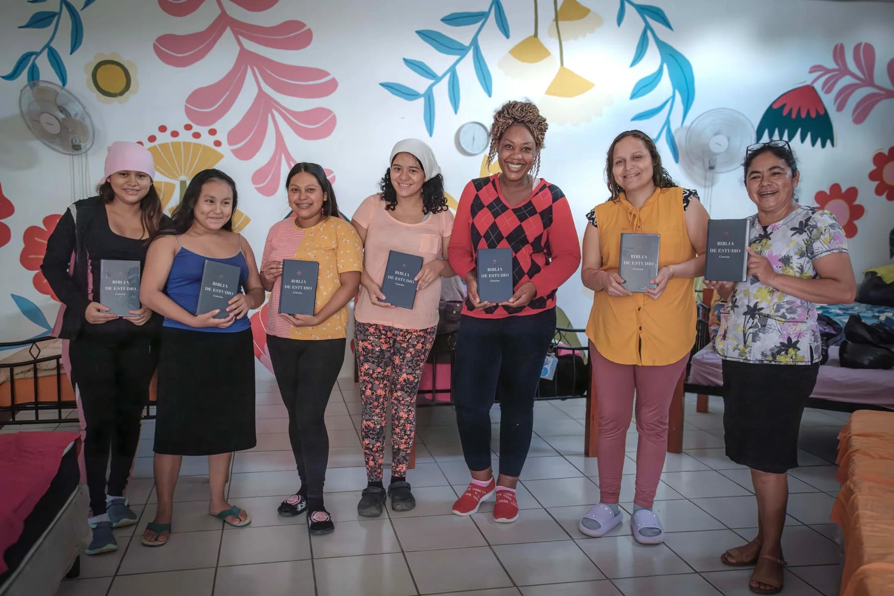 Women gather at the Mother’s House.